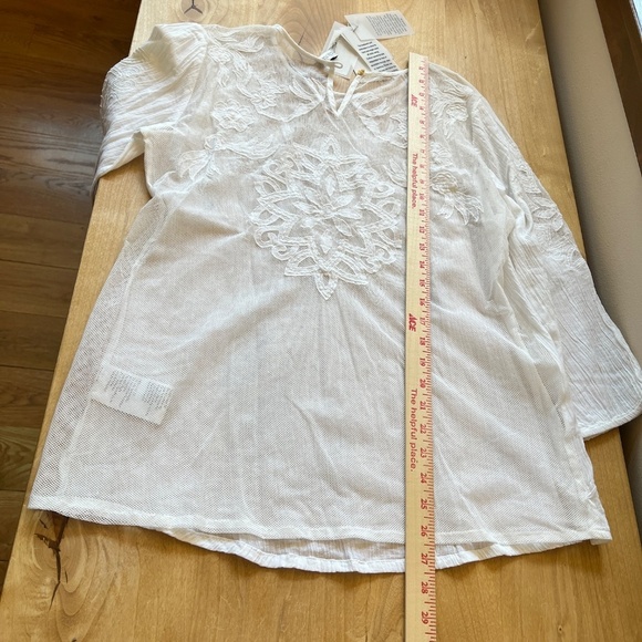 CULTURE TOP LG NWT LACE EMBROIDERY BOHEMIAN DAINTY FEMININE DELICATE COTTAGECORE - Picture 11 of 13